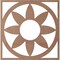 Ekena Millwork Blume Wood Fretwork Pierced Ceiling Medallion, Wood (Paint Grade), 30"OD x 10 3/8"ID x 3/8"T CMWP30X30X0375BLMF - alternate 3